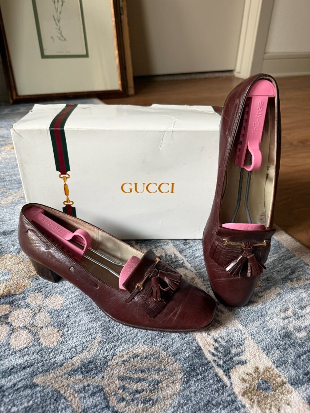 Vintage Gucci Loafer Heels